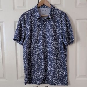 Apt. 9 Men's Navy Floral Button Down Shirt